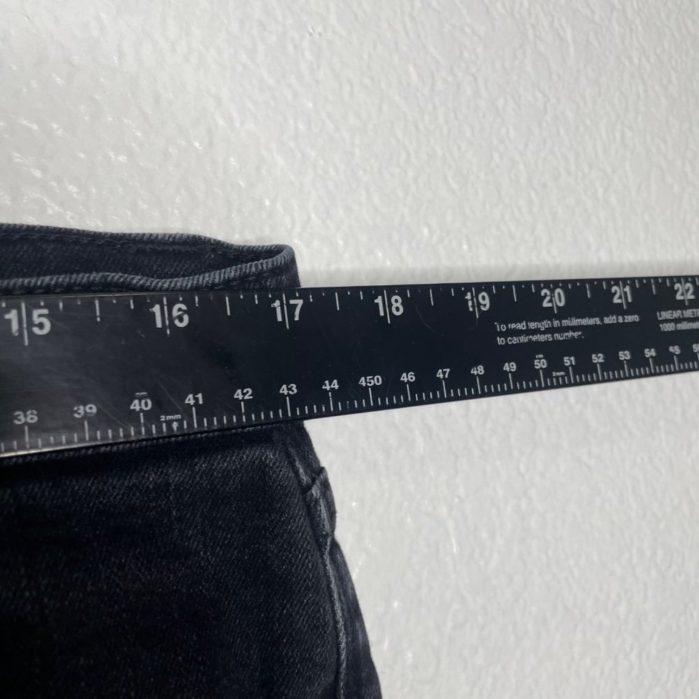Flint and Tinder Mens Bottoms Size 34 Faded Black Straight Tapered Denim Jeans - Picture 6 of 15